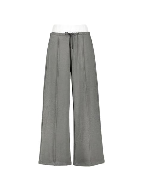 wide-leg panelled trousers