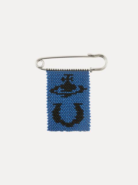 BEADED CHARM PIN