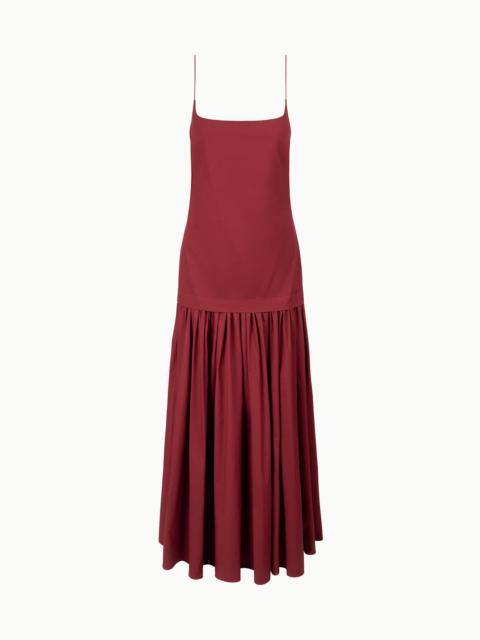 STAUD ARI DRESS SANGRIA
