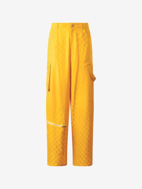 Pants with All-Over Mirror Snake Monogram