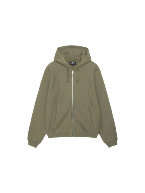 Stussy Raglan Zip Hoodie Olive