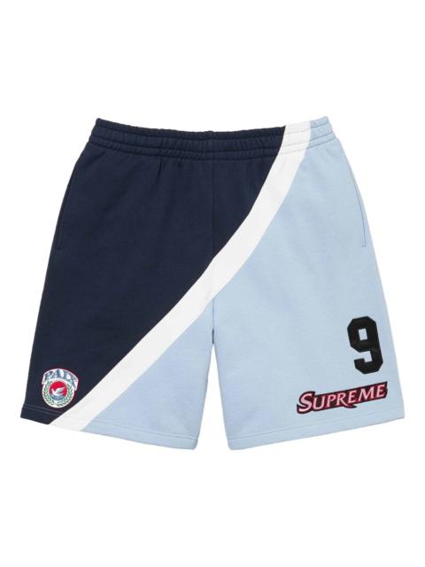 Equipe colour-block track shorts