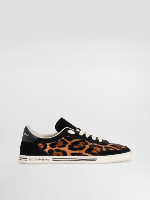 Calf Saint Tropez Light sneakers with Leo print