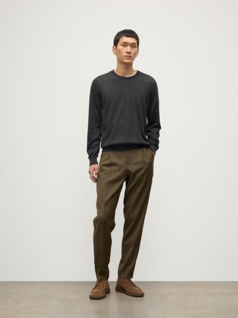 Fin Dark Grey Superfine Cashmere Jumper