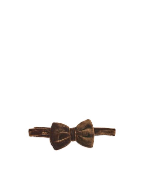 velvet texture bow tie