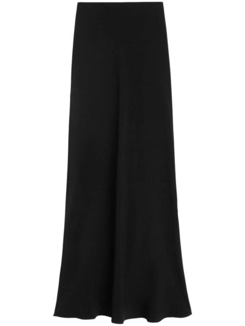 flared mid-rise maxi skirt