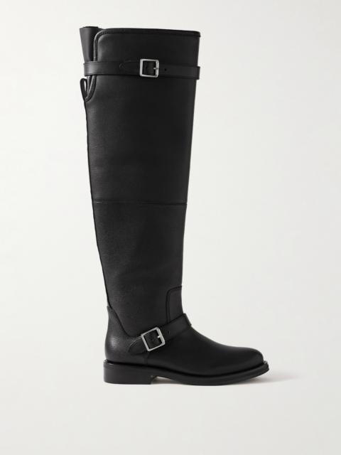 Noah Buckled Leather Over-the-knee Boots