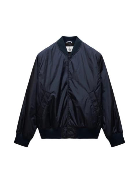 Econyl Satin Nylon Stadium Jacket Navy