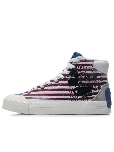 (WMNS) Li-Ning x Keith Haring x Disney Mickey Mouse Skate Shoes 'White Red Blue' AECR062-1