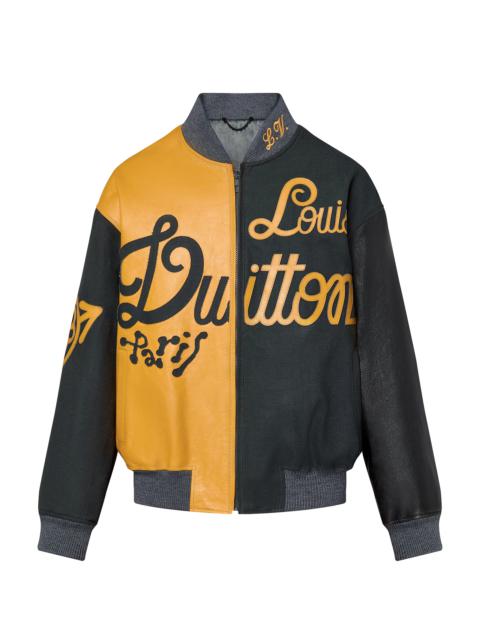 Mix Canvas Leather Bomber