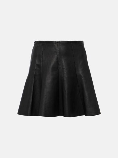 Mila leather miniskirt