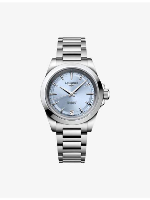 L3.430.4.92.6 Conquest 34mm Stainless-Steel Automatic Watch