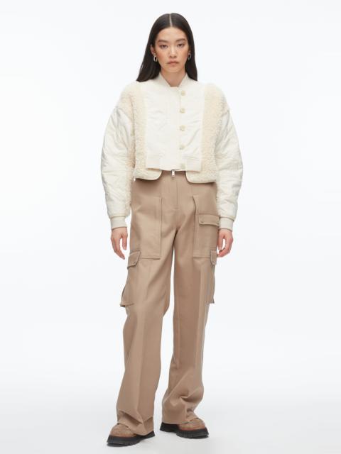 Cropped Sherpa Combo Bomber