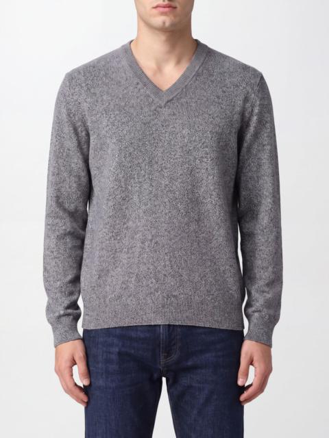 BRUNELLO CUCINELLI V-Neck Pure Cashmere Jumper with Ribbed Trims