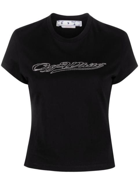 Bling logo-print short-sleeve T-shirt