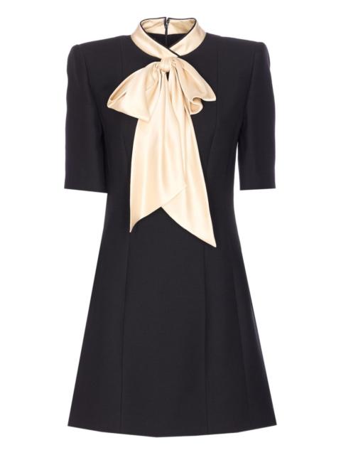 bow-detail short-sleeve mini dress