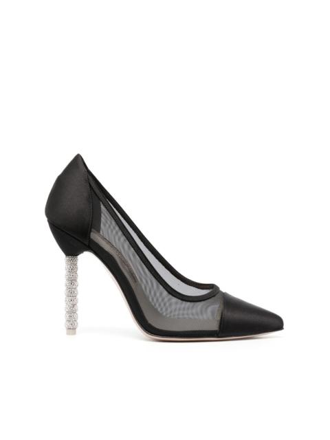 Jasmine 110mm crystal-embellished pumps