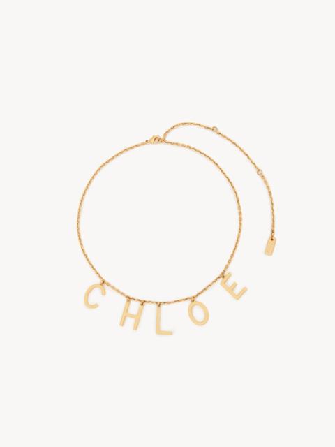 THE CHLOÉ LETTERS NECKLACE