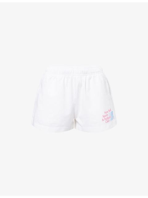 NY Motion Disco Cotton-Jersey Shorts