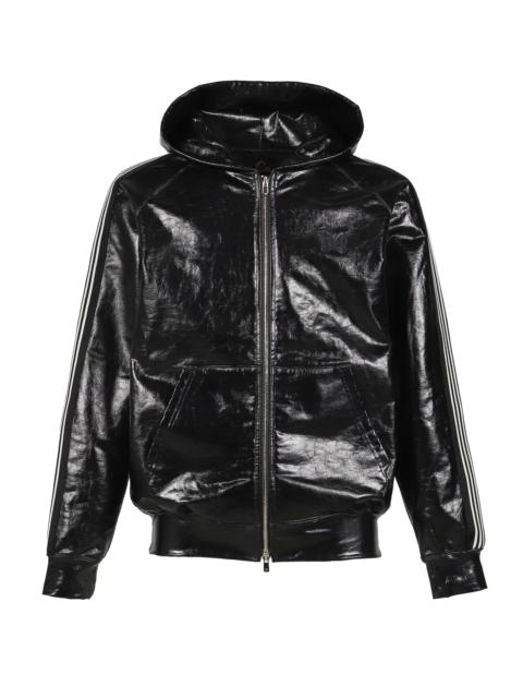 ZIPPED TRACK HOODY - COTTON JERSEY / COATING (EXCLUSIVE) / BLK