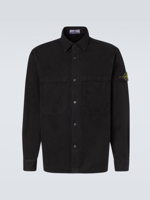 Compass cotton overshirt