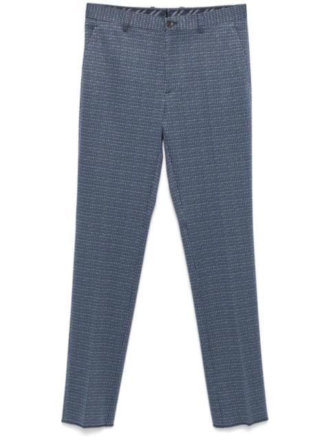pattern-jacquard trousers