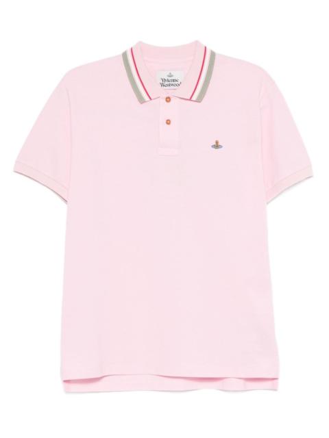 tipped polo shirt