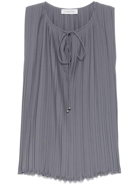 plissé-effect blouse