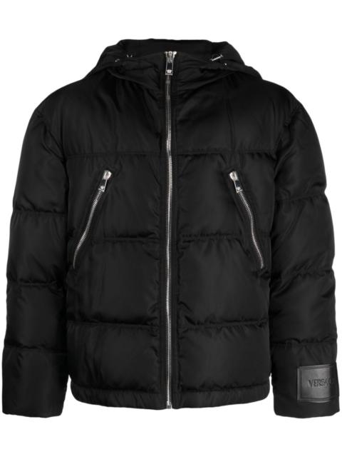 hooded puffer jacket