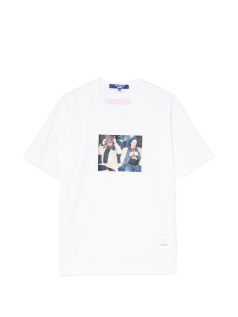 portrait-print T-shirt