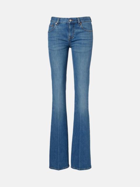 Faded flared jeans