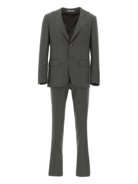 peak-lapels wool suit