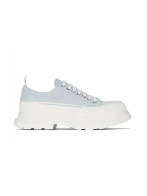 Alexander McQueen Tread Slick Low Lace Up Light Blue White