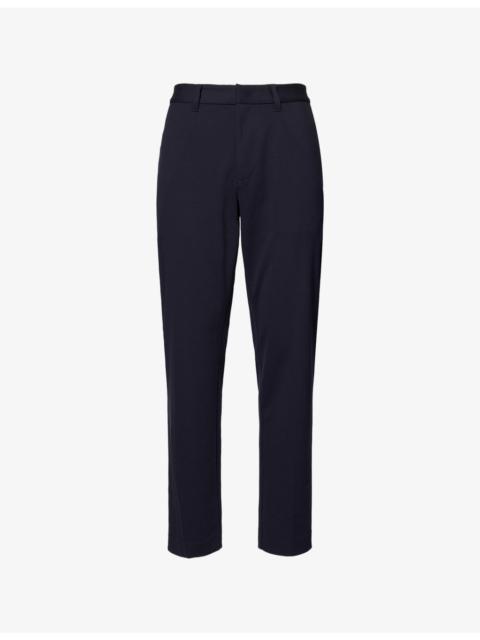 Tapered-Leg Stretch-Woven Trousers