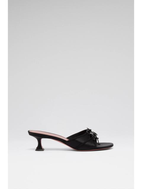 ELEONORA SLIPPER 45 BLACK SATIN