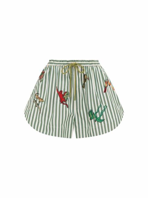 Bisou Embroidered Short