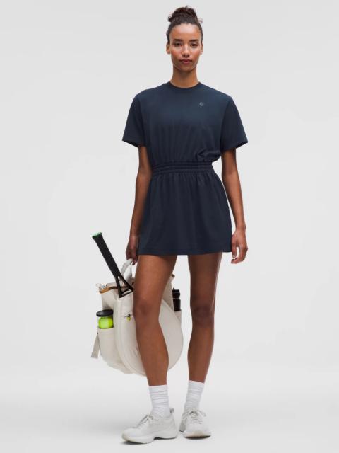 Smocked-Waist T-Shirt Dress