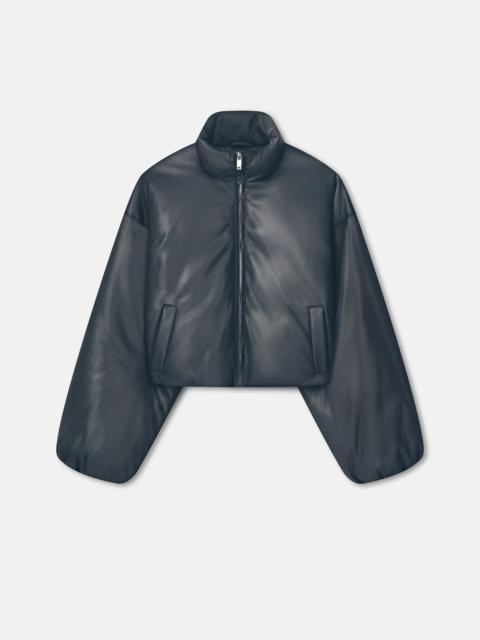 Cropped Okobor™ Alt-Leather Puffer Jacket