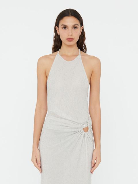 Imber Metallic Halter Top