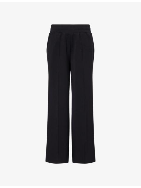 The Wide-Leg Drawstring Stretch-Woven Jogging Bottoms