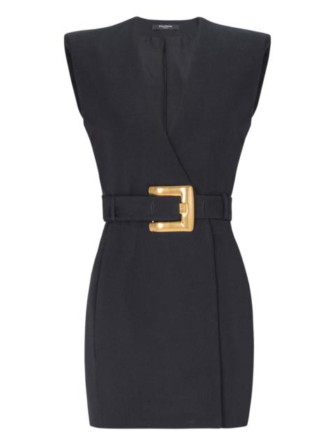 belted wrap dress