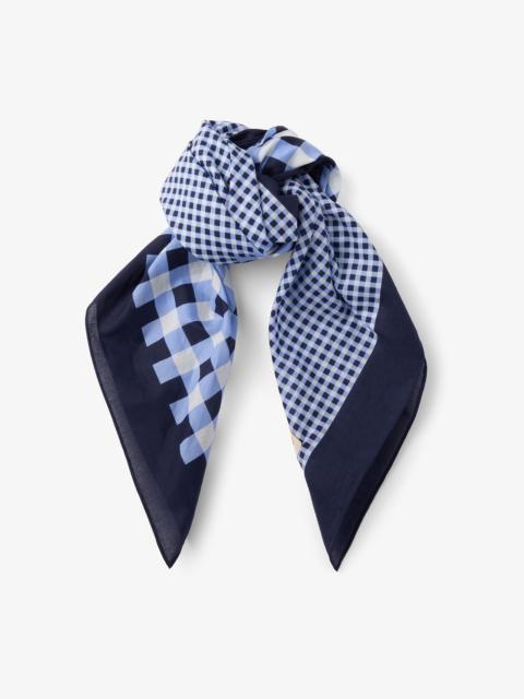 Sula Bandana
Marine Mix Gingham Print Cotton Bandana