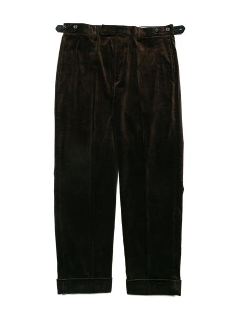 Ivy Trousers Ankle-Cut Corduroy Dark Brown