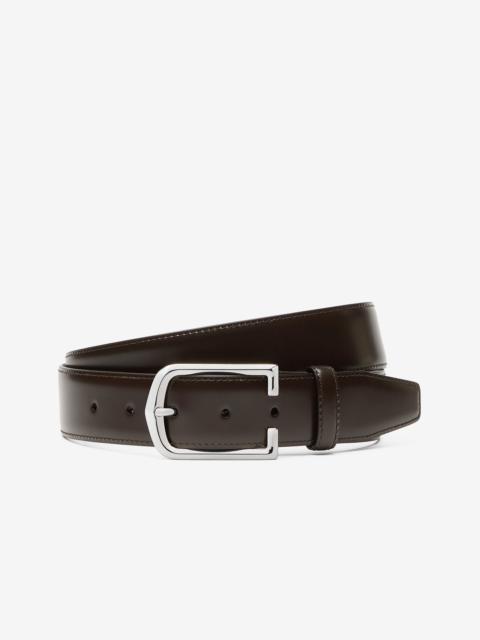 Brown leather belt