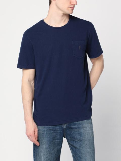 Navy blue cotton T-shirt
