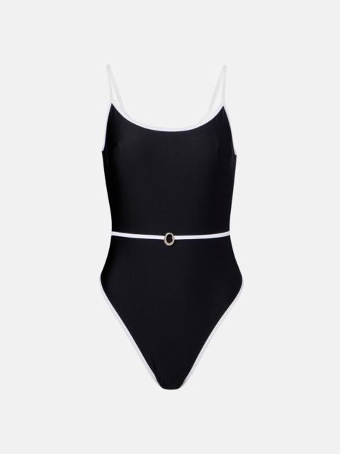 Belted swimsuit