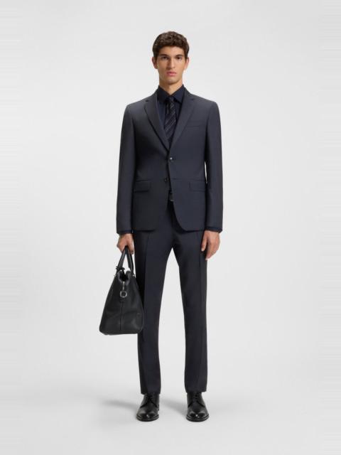 TWO-PIECE SLIM-FIT SUIT IN MICRO-PATTERNED WOOL