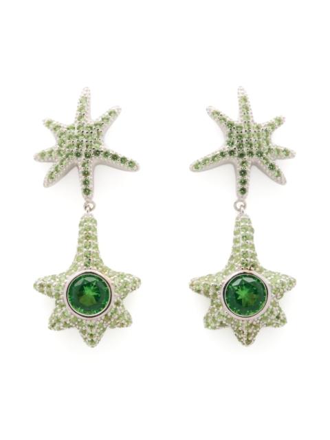 APPLE GREEN STAR DROP EARRING