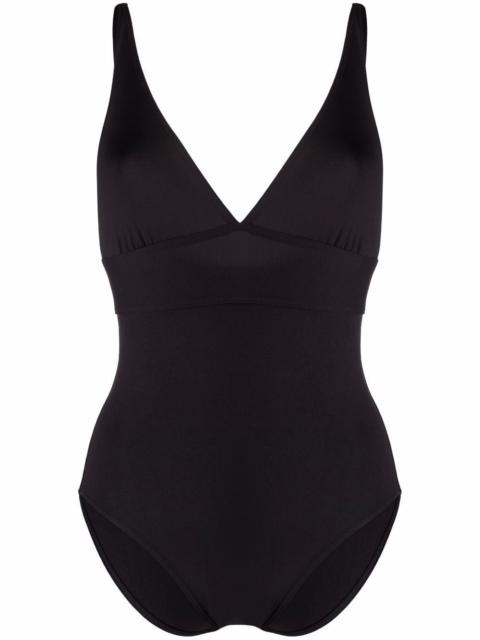 triangle V-neck swimsuit