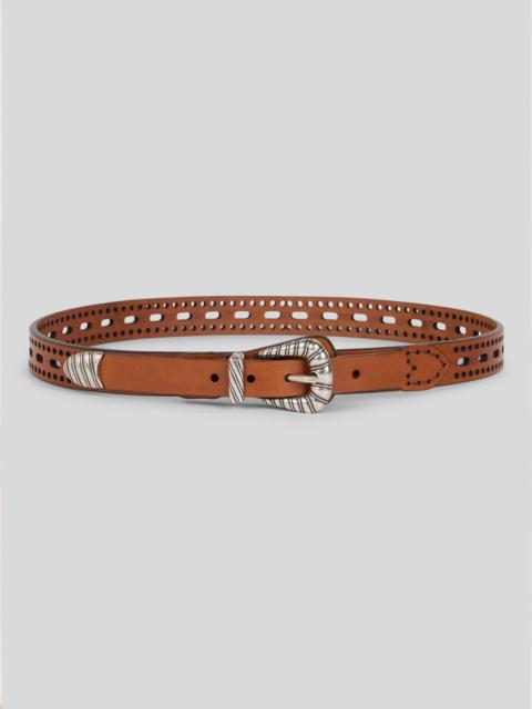 LEATHER BELT WITH OPENWORK